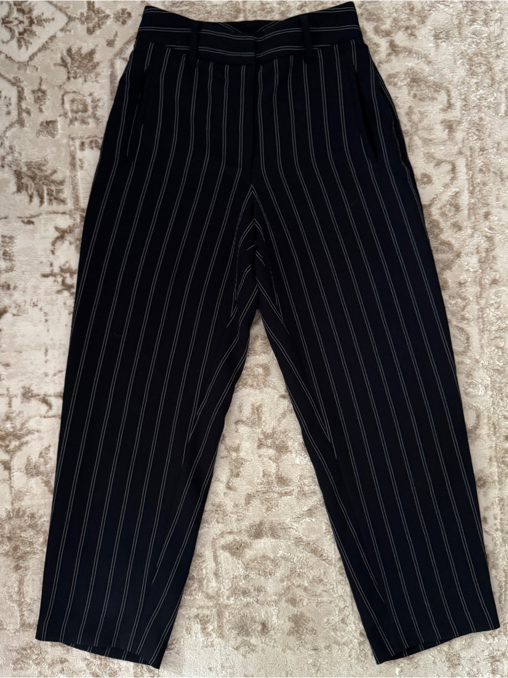 Babaton Pinstripe Straight Leg Pants